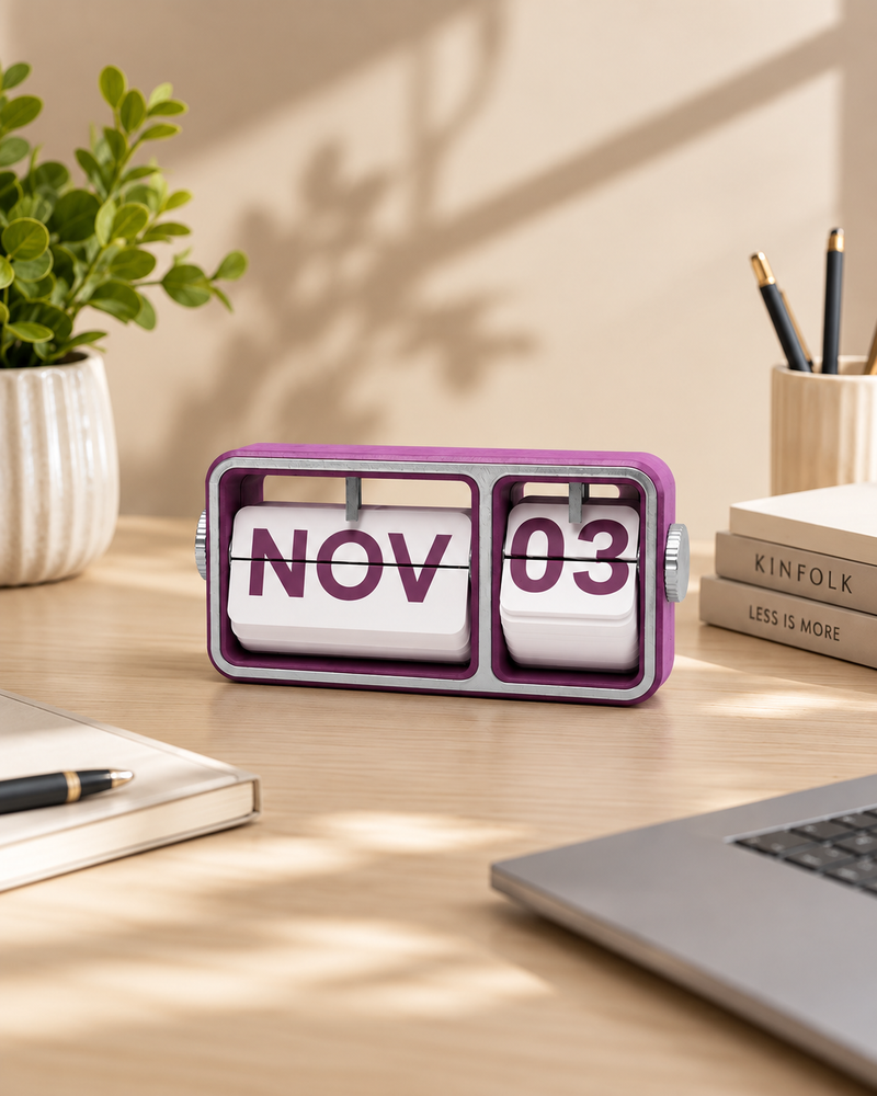 Purple Flip Desk Calendar | Desk Calendars | Calendars | Giftonique