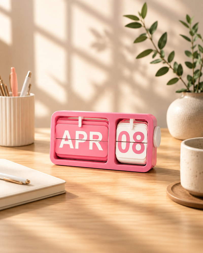 Pink Flip Desk Calendar | Desk Calendars | Calendars | Giftonique