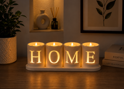 Home Tealight Holder – Decorative HOME Candle Holder Set | Tealight Holders | Candle Holders | Giftonique