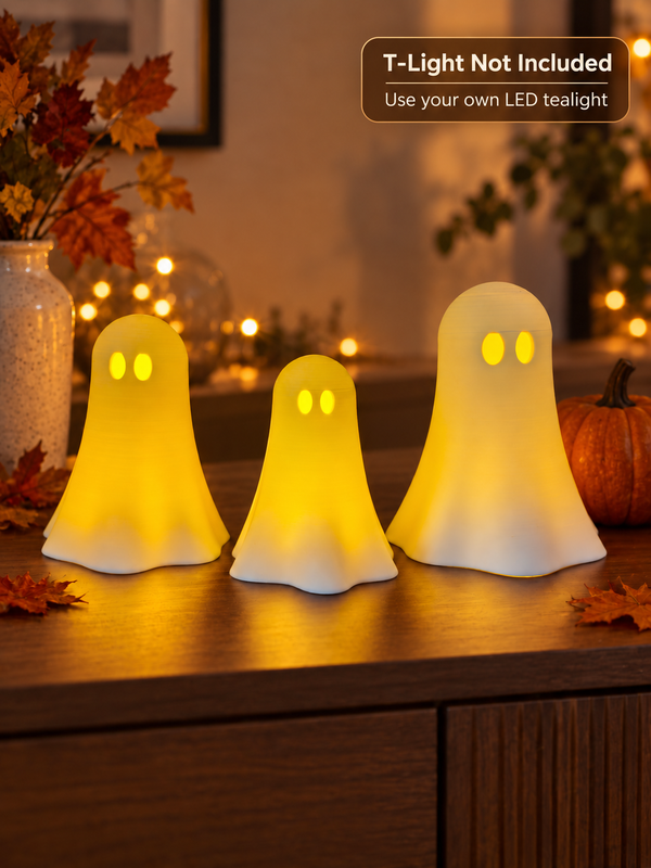 Boo Ghost Tealight Holders