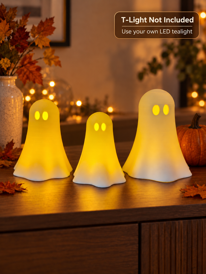Boo Ghost Tealight Holders
