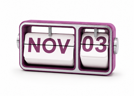 Purple Flip Desk Calendar | Desk Calendars | Calendars | Giftonique