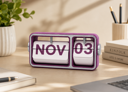 Purple Flip Desk Calendar | Desk Calendars | Calendars | Giftonique