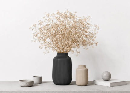 Nordic Fluted Decorative Vase | Modern 3D Printed Premium PLA Vase | Giftonique