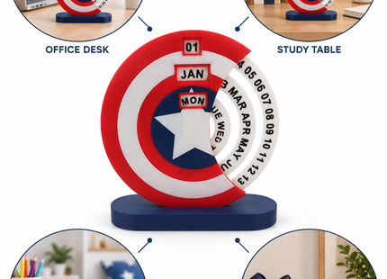 Captain Superhero Desk Calendar