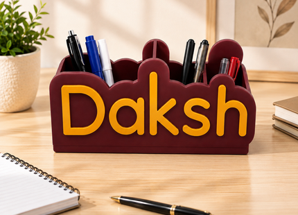 Personalised Pen Stand with Personalised Name | Pen Holders | Desk Accessories | Giftonique